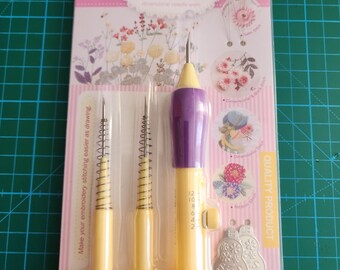 Adjustable Punch Needle Set, Punch Needle Embroidery Tool, Mina Carin Punch Needle, Valentine's Day, Gift, punch needle