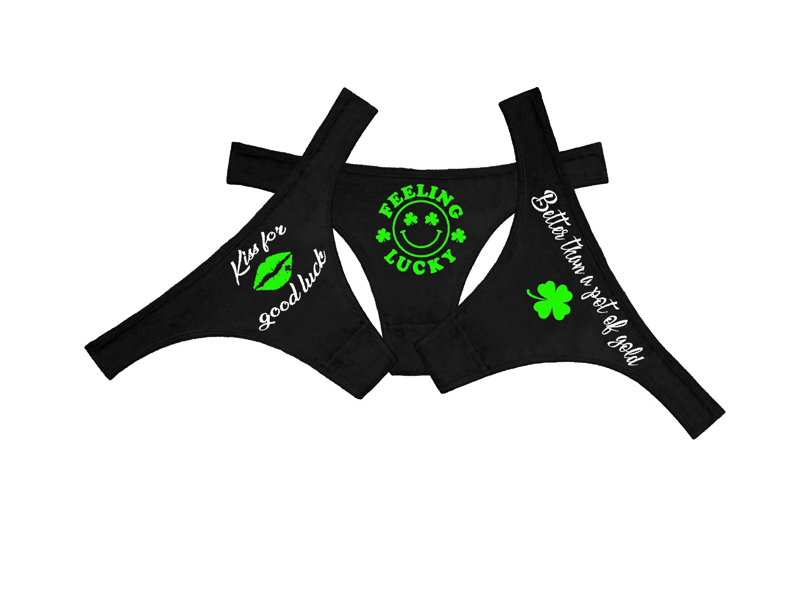 St. Patricks day thongs | green | white | panties | kiss me | Cute | sexy | panties | underwear St. Patricks day thongs | green | white | panties | kiss me | Cute | sexy | panties | underwear