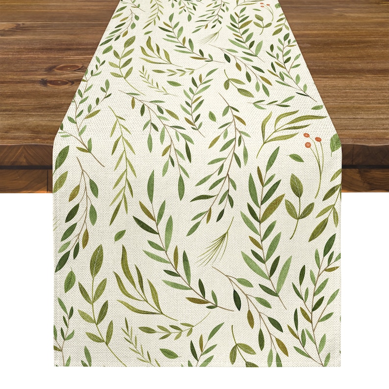 Spring Table Runner Spring Table Decor Willow Table Runner Etsy