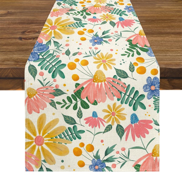 Spring Table Runner - Etsy