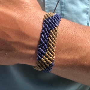 macrame bracelet man, men&#39;s ethnic bracelet, men&#39;s rope bracelet, two color bracelet, original bracelet for men, adjustable men&#39;s bracelet