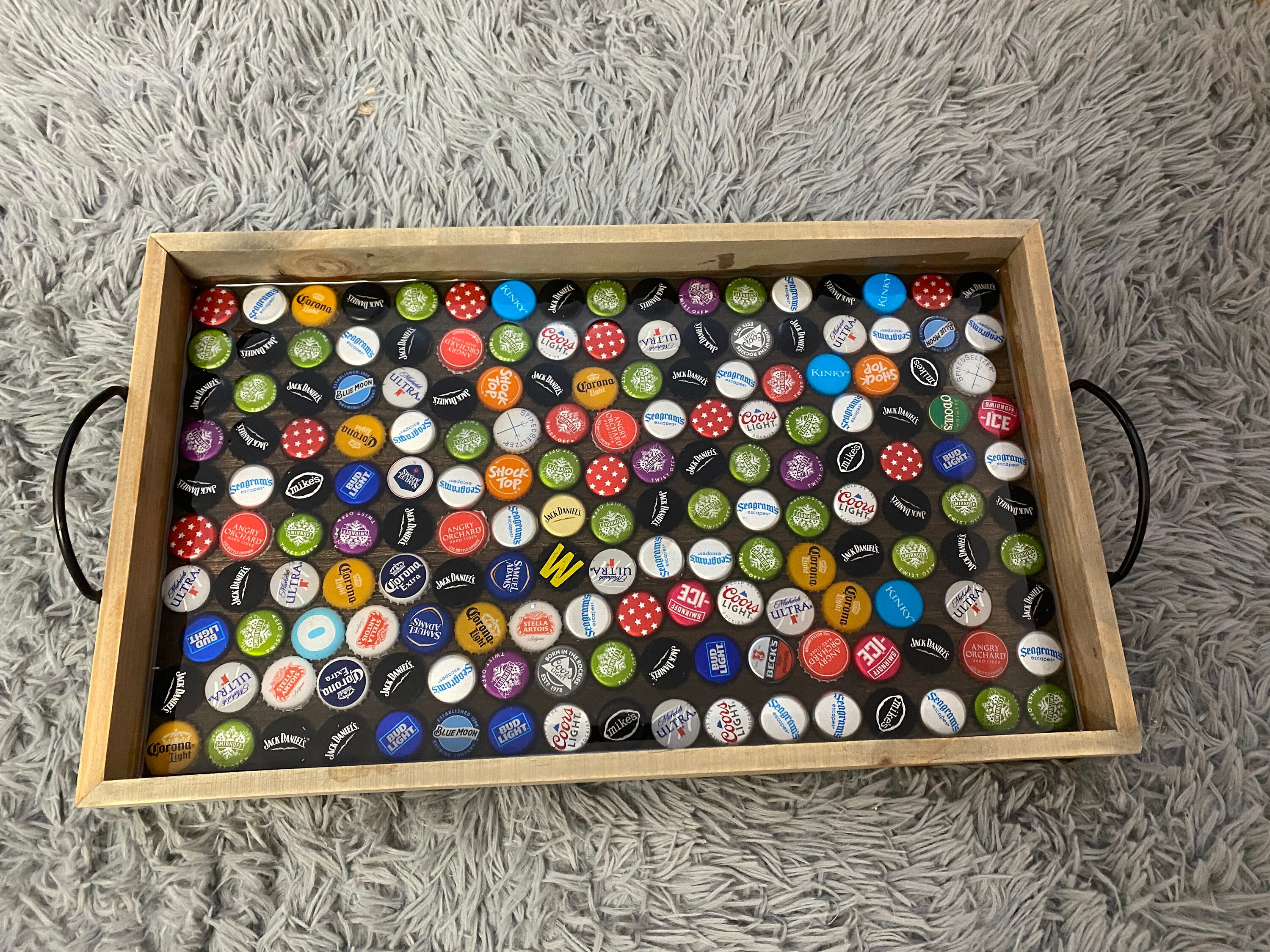 Bottle Cap Serving tray Etsy