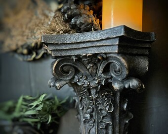 Gothic Wall Corbel, Gallery Wall Shelf, Goth Home Decor, Vintage Wall Decor, Gothic Victorian, Dark Academia