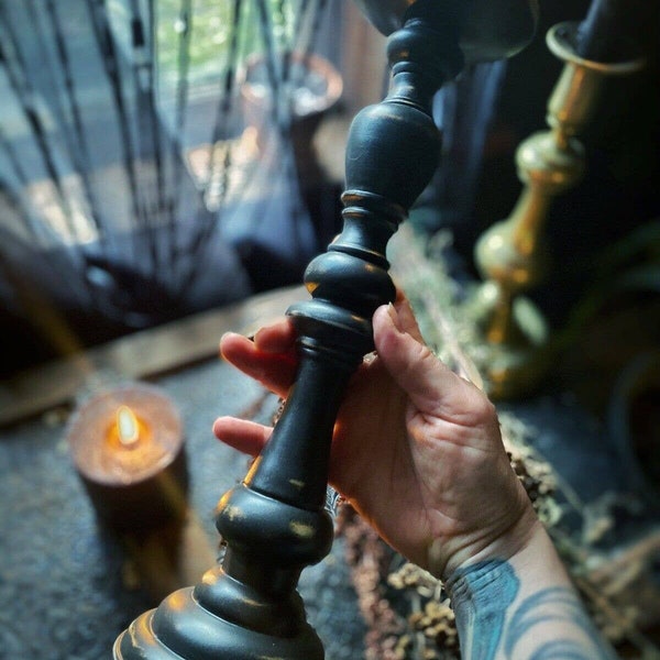 Gothic Candle Holder Etsy