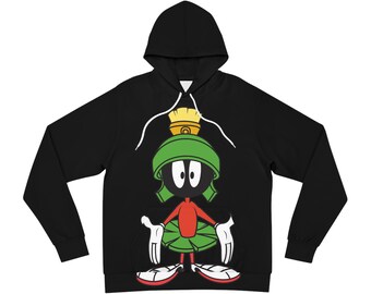 Marvin the Martian Looney Toons Fashion Hoodie Black Etsy