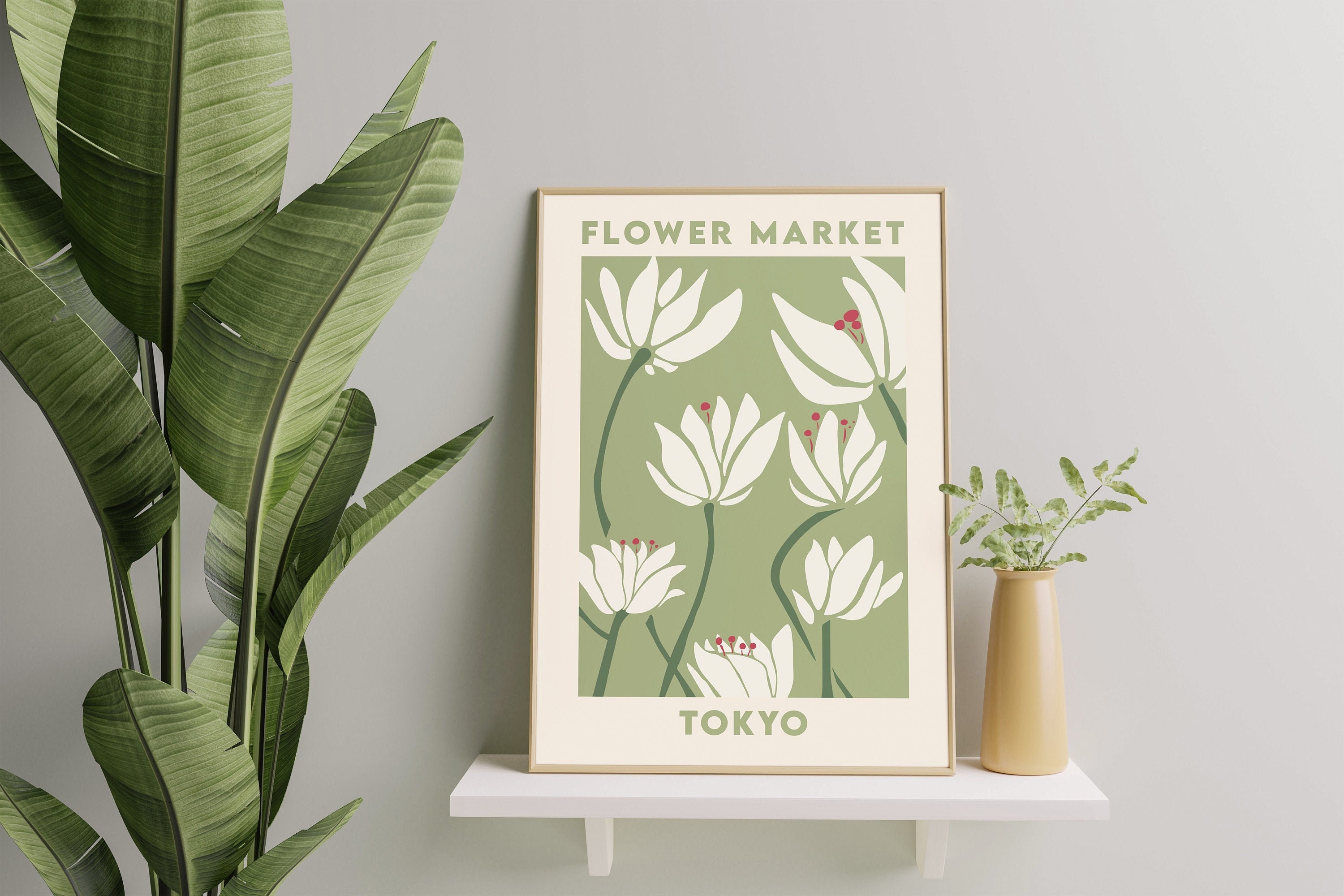 Flower Market Print Flower Market Poster Flower Market Etsy