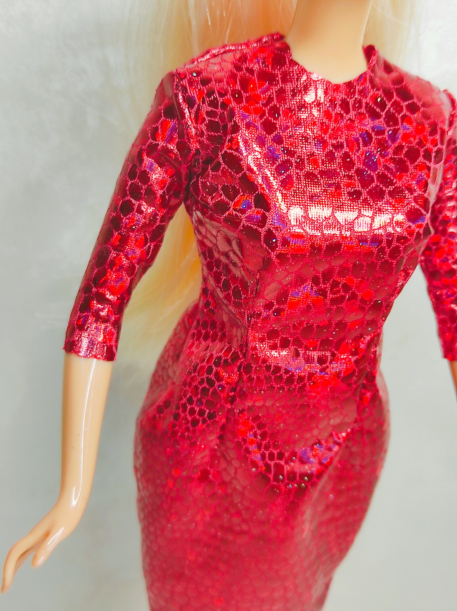 Barbie Dress/red Dress for Barbie/barbie Red Outfit | Etsy