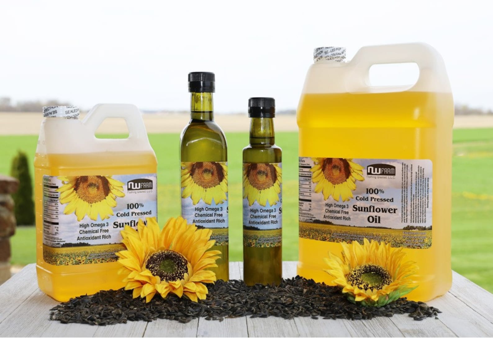 Whole Sunflower Seed Oil 100 Natural Cold Pressed & Etsy