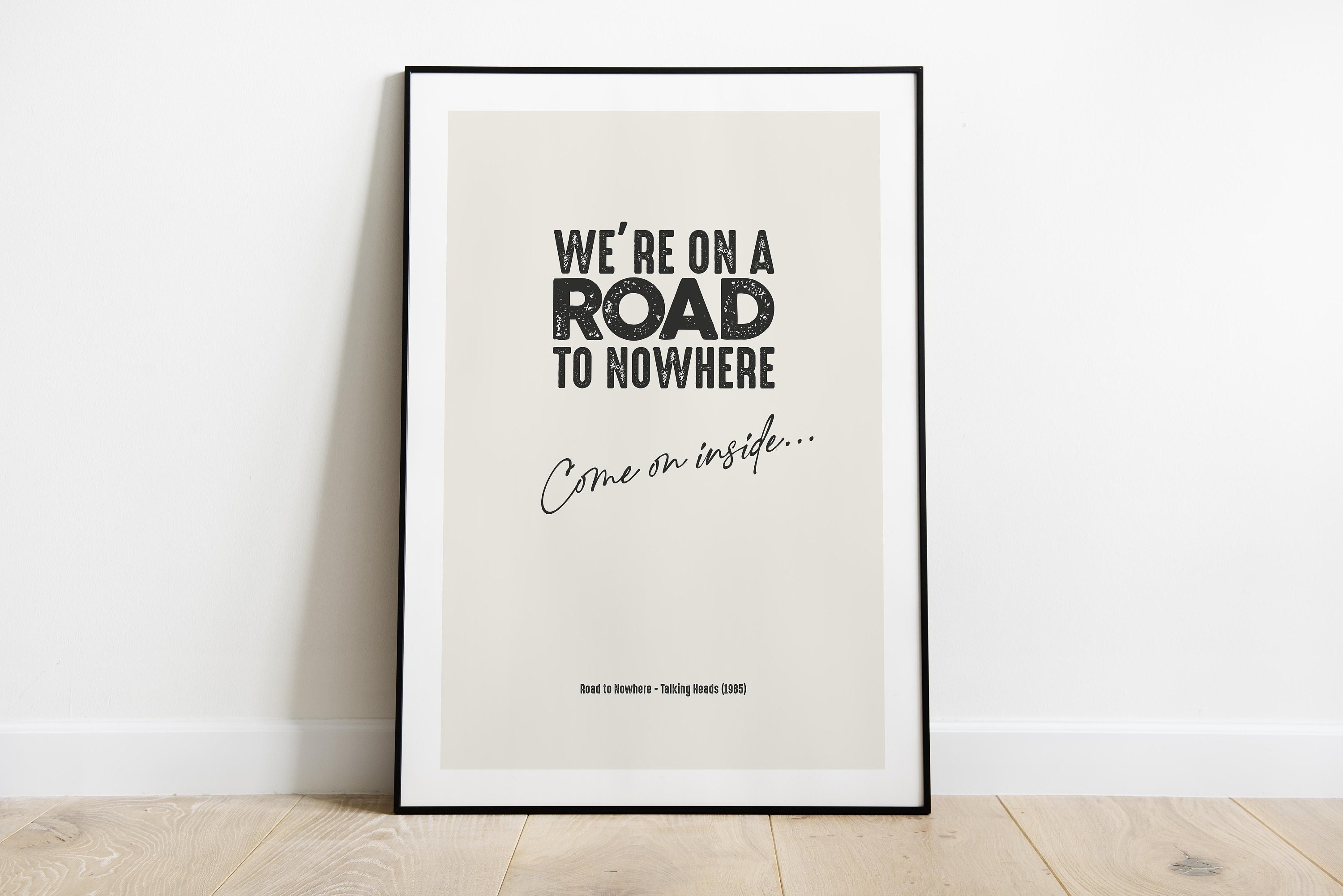 were on the road to nowhere lyrics