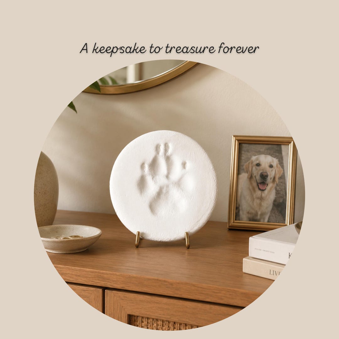 Dog & Cat Paw Print Keepsake Kit | Handmade Pet Memorial Gift - Etsy UK