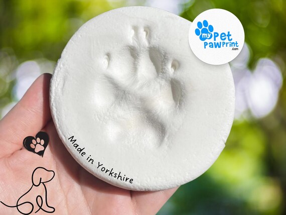 Inkless Paw Print Kit for Dog Cat Puppy Kitten: No Mess Air Dry Non-Toxic Keepsake – Clay-Free Pet Memory Gift