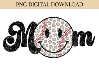 Honkbal moeder PNG afbeelding, Mama Png, moeder Png, Moederdag, sport moeder Png, Retro honkbal moeder, sublimatie ontwerp, digitale download, honkbal Png