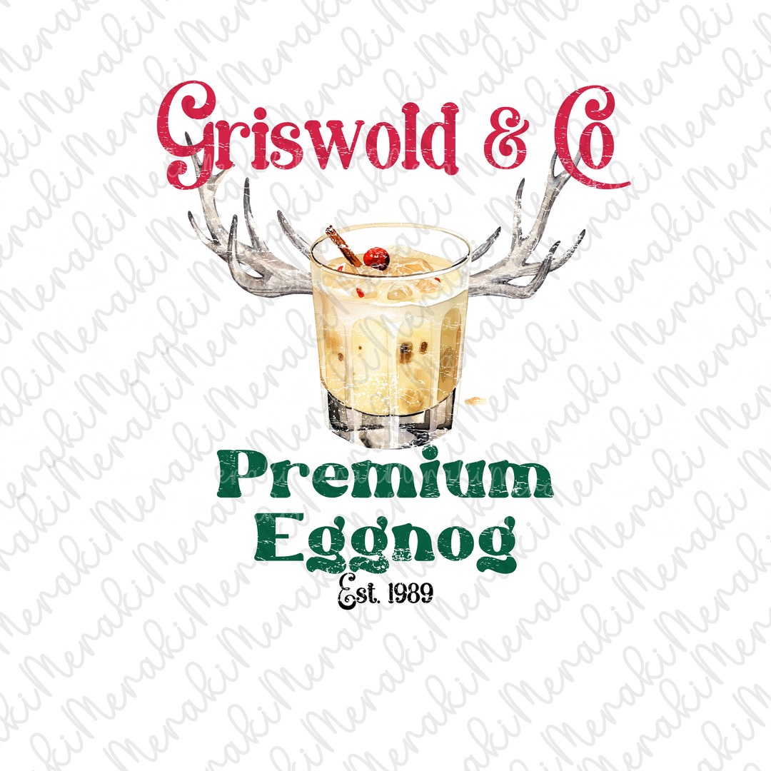 Griiswold Premium Eggnog Png, Clark Griiswold PNG, Christmas Movie PNG