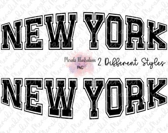 New York png, NY png, I Love NY png, College png, staat New York, staatstruien. NY-sweaters, digitale sublimatieontwerpen New York Clothing
