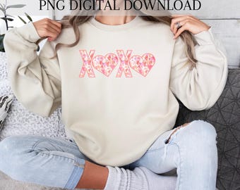 XOXO Png, Coeur Png, Téléchargement de conception par sublimation, Professeur de la Saint-Valentin png, Saint-Valentin Png, Saint-Valentin Png