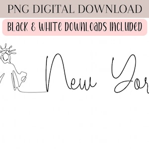 New York Png, Lady Liberty Png, NY Png, Travel NYC Png, NYC Png, Sublimation Designs Png