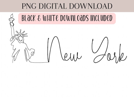 New York Png, Lady Liberty Png, NY Png, Travel NYC Png, NYC Png, Sublimation Designs Png