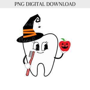 Dental Assistant Sublimation PNG, Dental Pumpkin Png, Dental Fall Png, Halloween Tooth Png, Digital download, Fall Png, Fall Vibes Png
