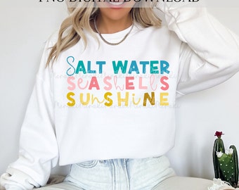 Saltwater Seashells Sunshine png, zomerontwerp, zomerpng-ontwerpen, klaar voor de zomer, geweldige zomer-png, strand-png, zomer-png-bestand