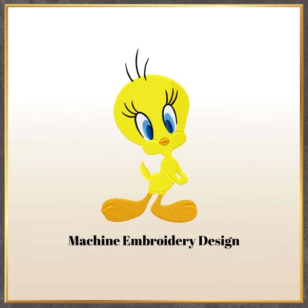 Personalized embroidery gifts,Custom Embroidery Digitizing,embroidery gift personal,tweety bird embroidery design,