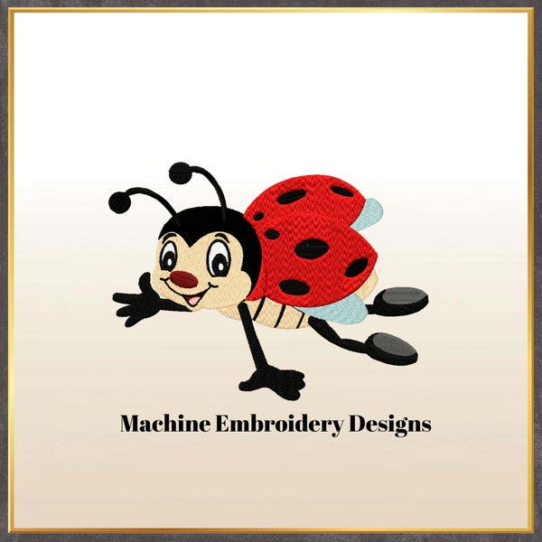 Ladybug Embroidery Design,stickdatei marienkäfer,marienkäfer stickdatei,lady bug embroidery design,stickdatei ladybug