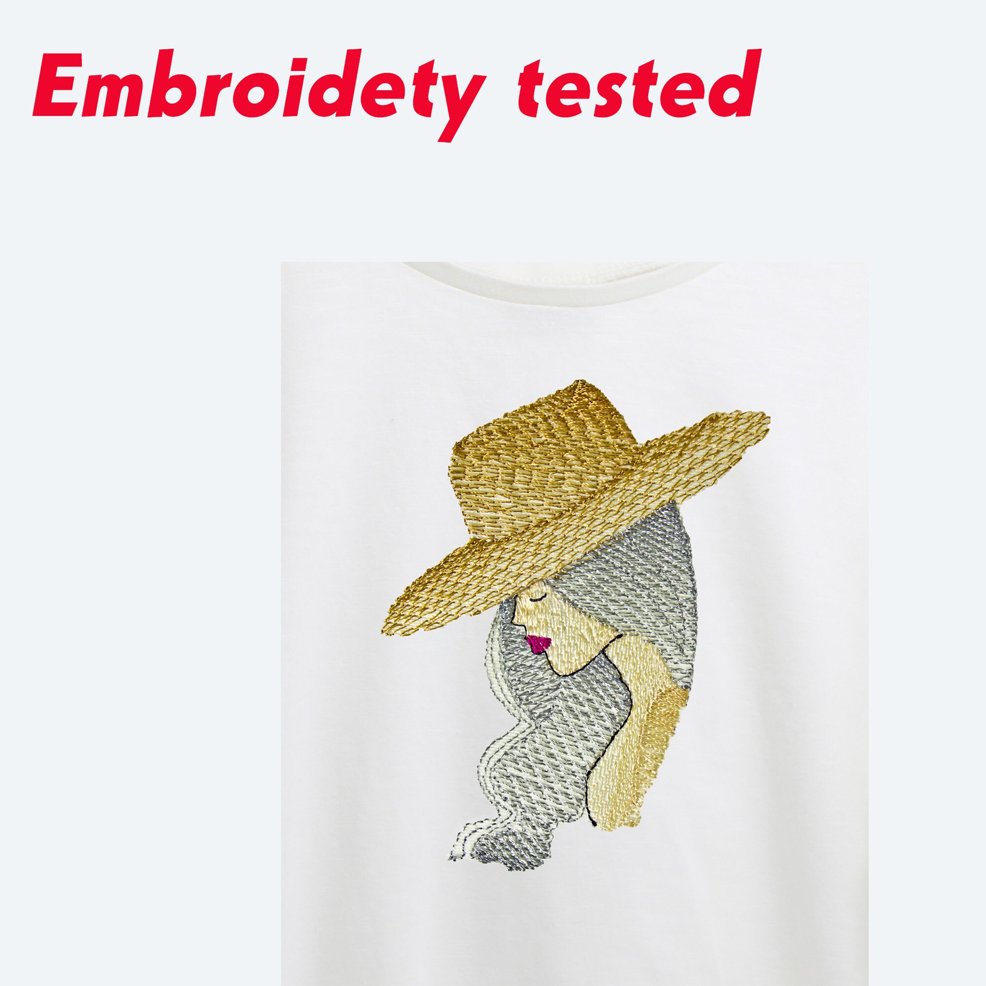The woman with hat embroidery designmachine embroidery  etsy The woman with hat embroidery designmachine embroidery  etsy