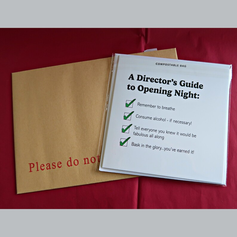 Theatre Director Thank You Card and Envelope Funny Gift - Etsy