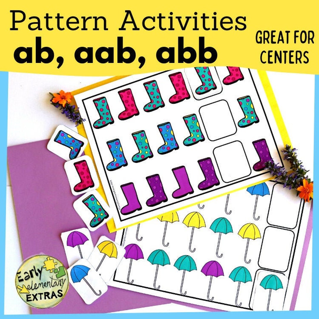Complete the Pattern, File Folder Games, Busy Book Printable Pages