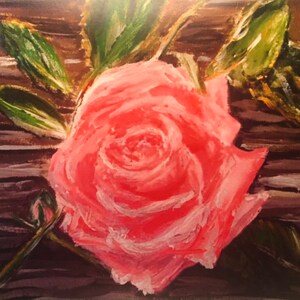 Carte rose, carte d’anniversaire, carte de fleur, carte de remerciement, petite amie, saint-Valentin, femme, fille, ami, sœur, impression acrylique, 5 x 7