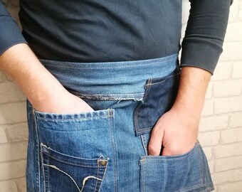 Recycled Half Denim Apron