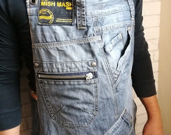 Recycled Handcrafted Denim & Leather apron