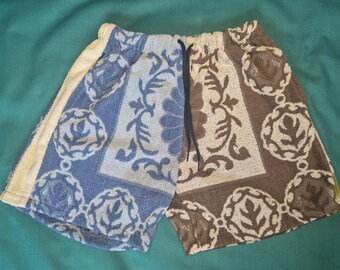 Upcycled Multi Towel Board Shorts, M