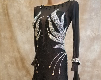 Ballroom Dance Dress Couture. Custom made for standard / smooth