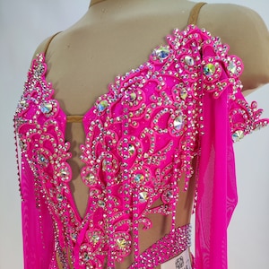 Bright Pink:  Rhythm & Latin Ballroom  Dress.