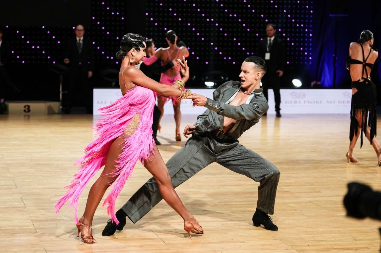 Formal Dresses Latin Dance Competition Dresses For Sale Cotton Candy:  Ballroom Latin Dance Dress With Swarovski