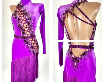 Rhythm & Latin Dress. Ballroom Dance Dress for Standard. | Etsy