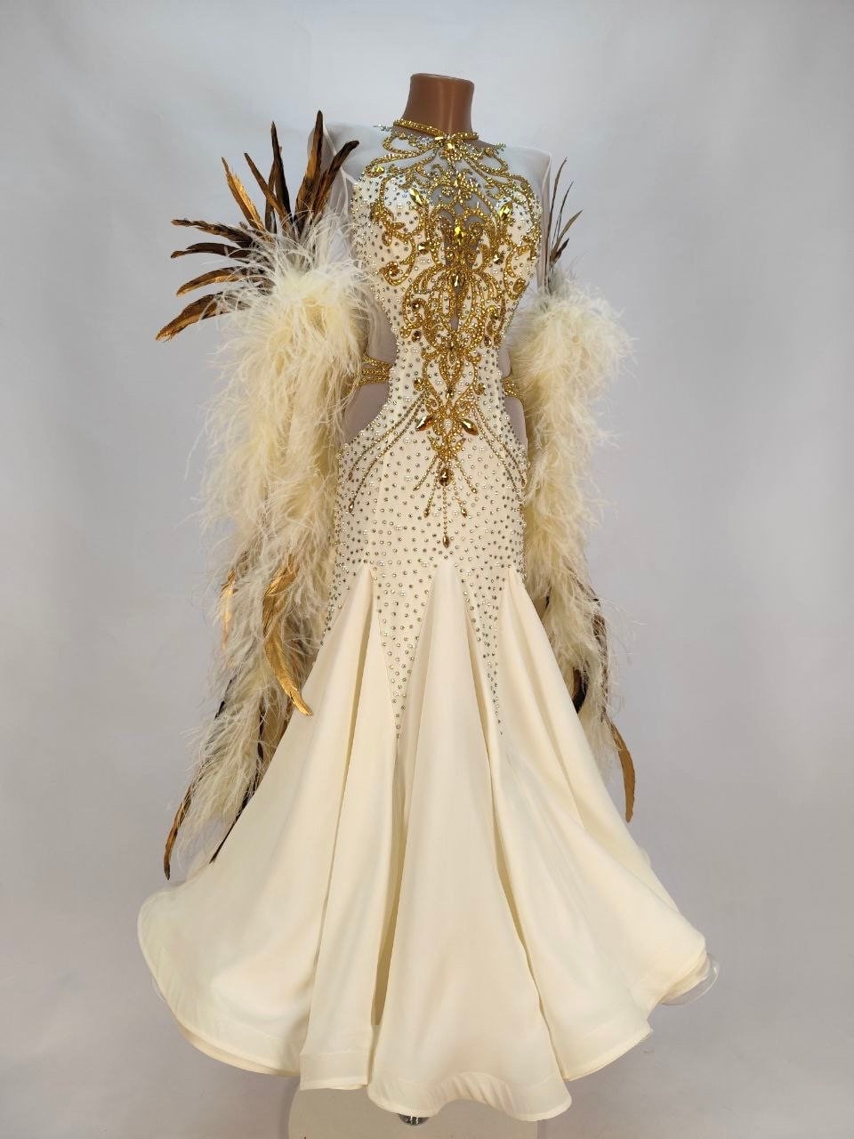 Aphrodite ....Ballroom Dance Dress. Custom made Ballgown for standard / smooth with Swarovski Aphrodite ....Ballroom Dance Dress. Custom made Ballgown for standard / smooth with Swarovski