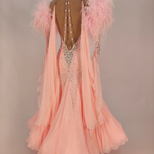 Blush : Ballroom Dance Dress Couture. Custom Made With Swarovski ...