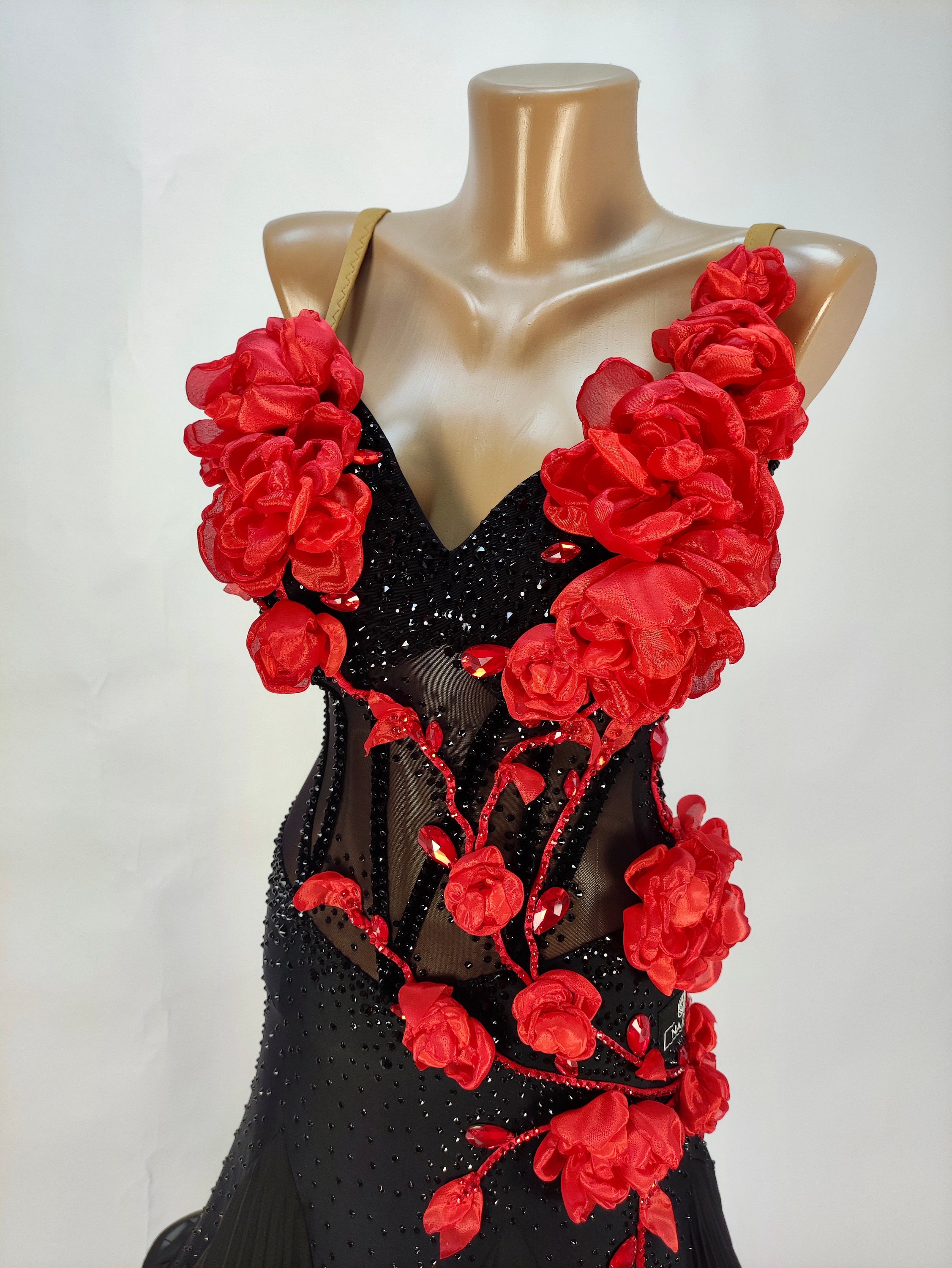 Ballroom Dance Dress Couture. Custom Made With Swarovski Elements for  Standard / Smooth - Etsy