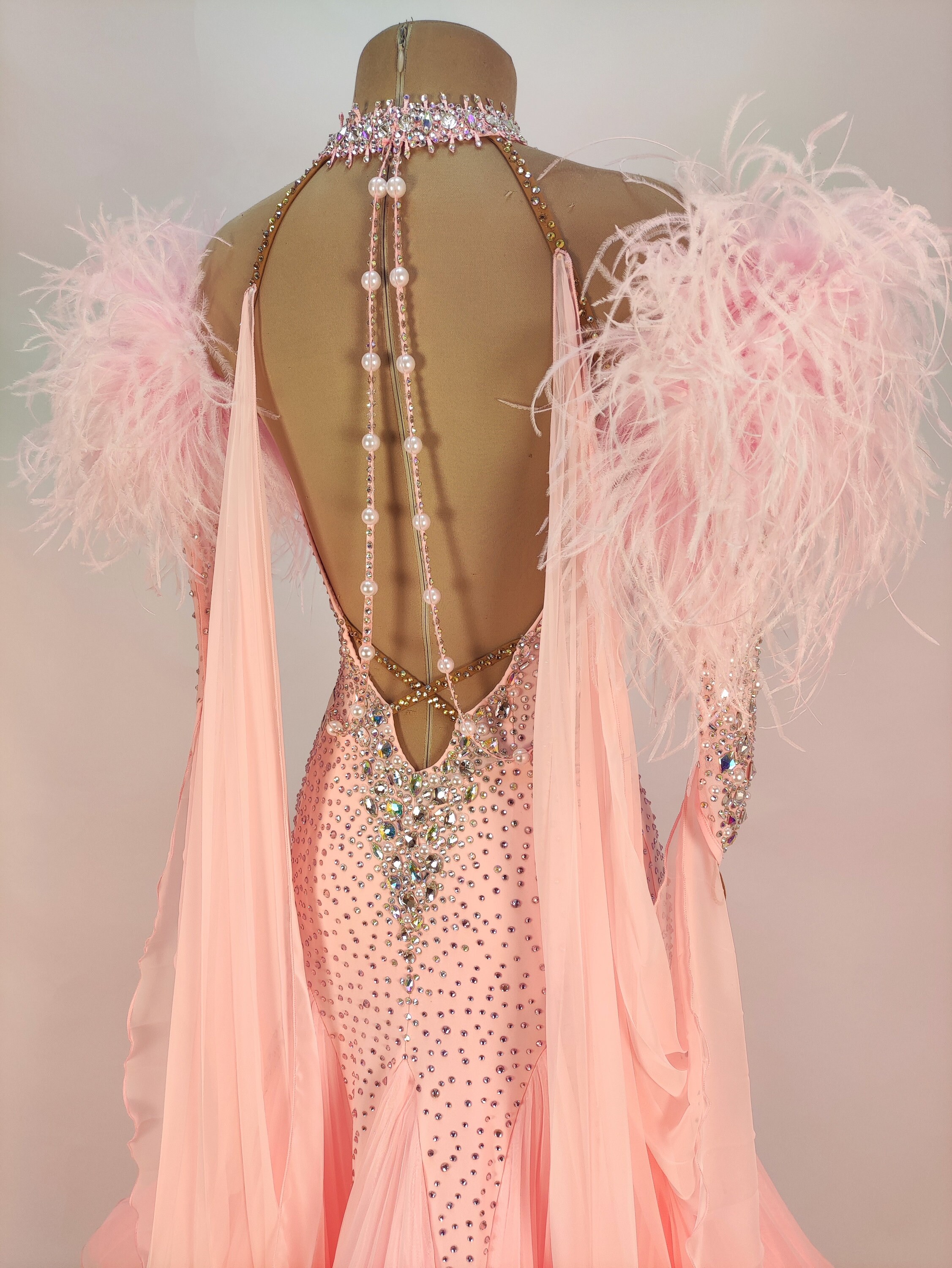 Blush : Ballroom Dance Dress Couture. Custom Made With Swarovski ...
