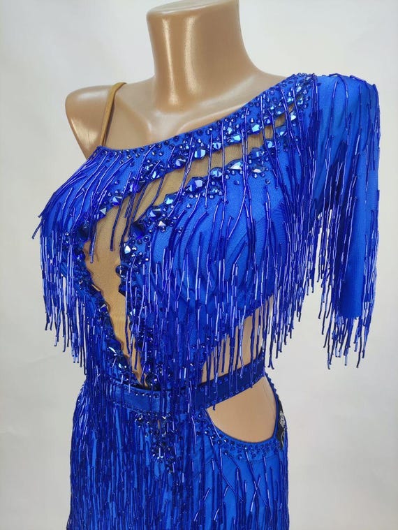 blue salsa dress Surreal Lace-Up Back Tulle Midi Dress Blue main image 1