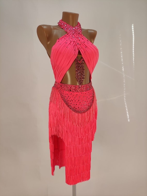 strapless open back dress Iconic 1950's Marc-el Fashions of Miami Red Floral Cotton Dress / Smal   Xtabay Vintage