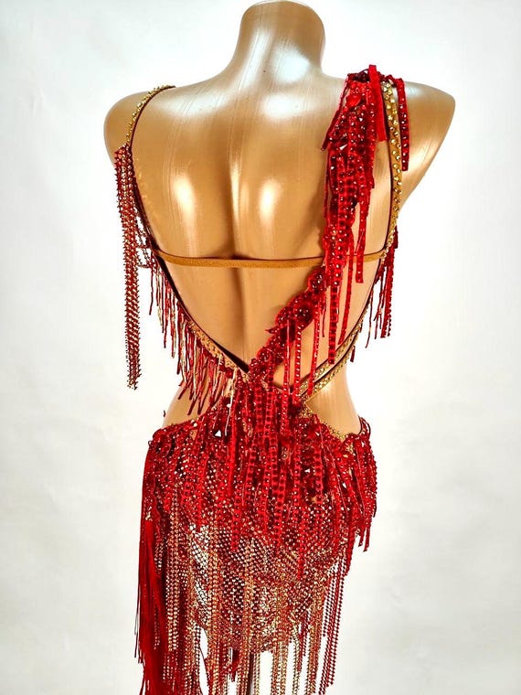 white christmas dresses Red Spanish Dress – LATIN FASHION LLC main image 1