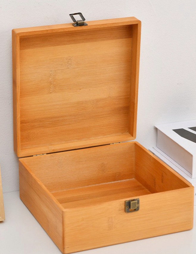 Wooden Storage Box Etsy