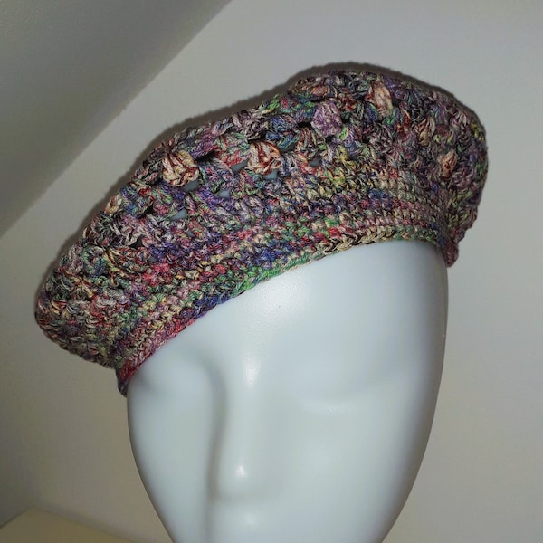 Béret en coton - Béret femme - Tour de tête 56-57 cm - Chapeau d'été