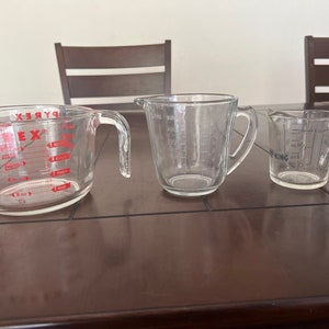Clear Glass Measuring Cups