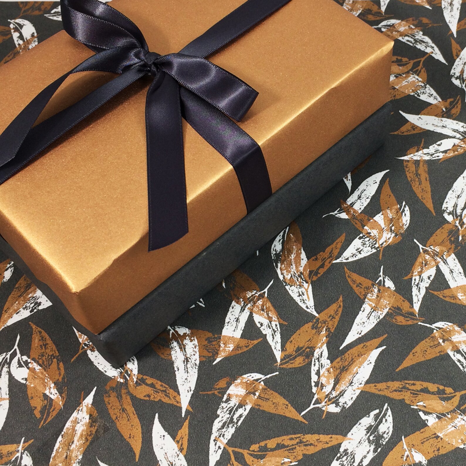 Metallic Copper Gift Wrap Paper Etsy