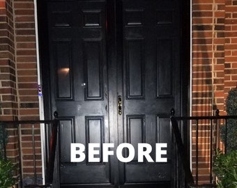 Mediterranean Carved Black Door, Decorative Old Fashion Panel Front Door, Hand Carved Wooden Panel Door, Moroccan Door Design, Hanging Door.