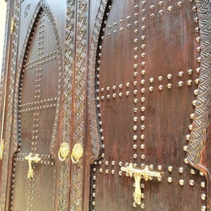 Custom Moroccan Vintage Style Door ,Hand Carved Wooden Older Style Door, Moroccan Arch Door, Marrakech Door Design, Ornate Entrance Door.