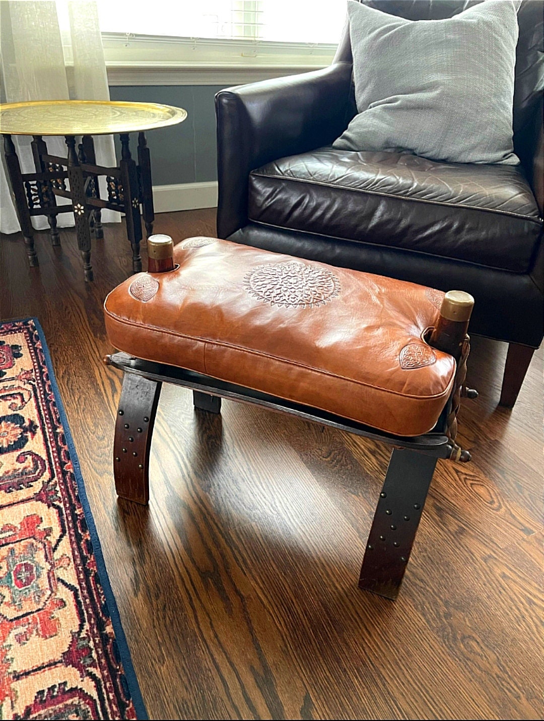 Vintage rocking chair leather seat - Etsy 日本